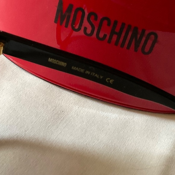 Moschino Gold Mirror Square Sunglasses - Picture 6 of 9